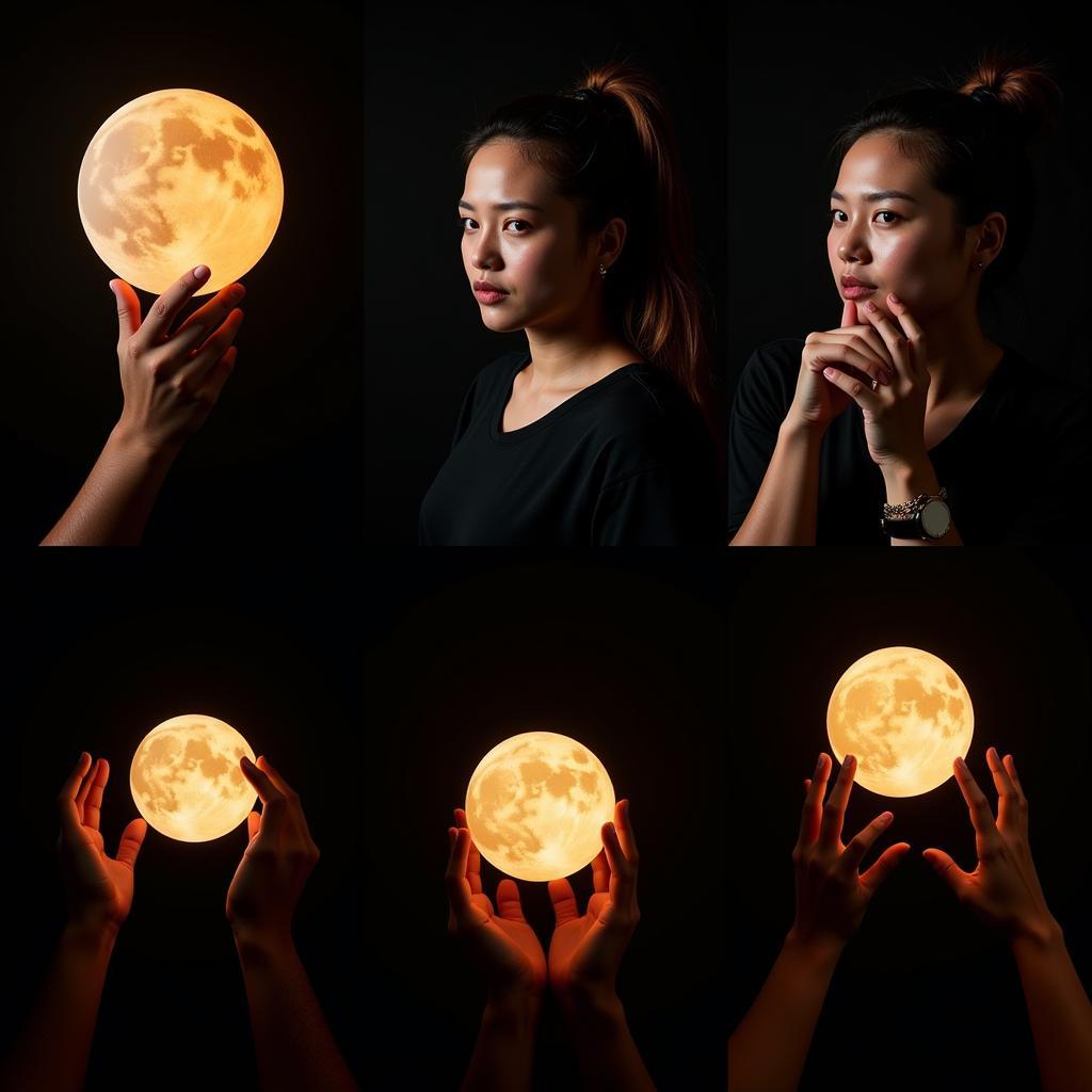 Moon Lamp Photography Ideas