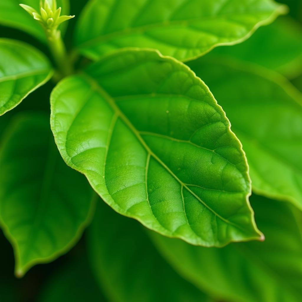 Close-up of moringa leaves, packed with essential nutrients