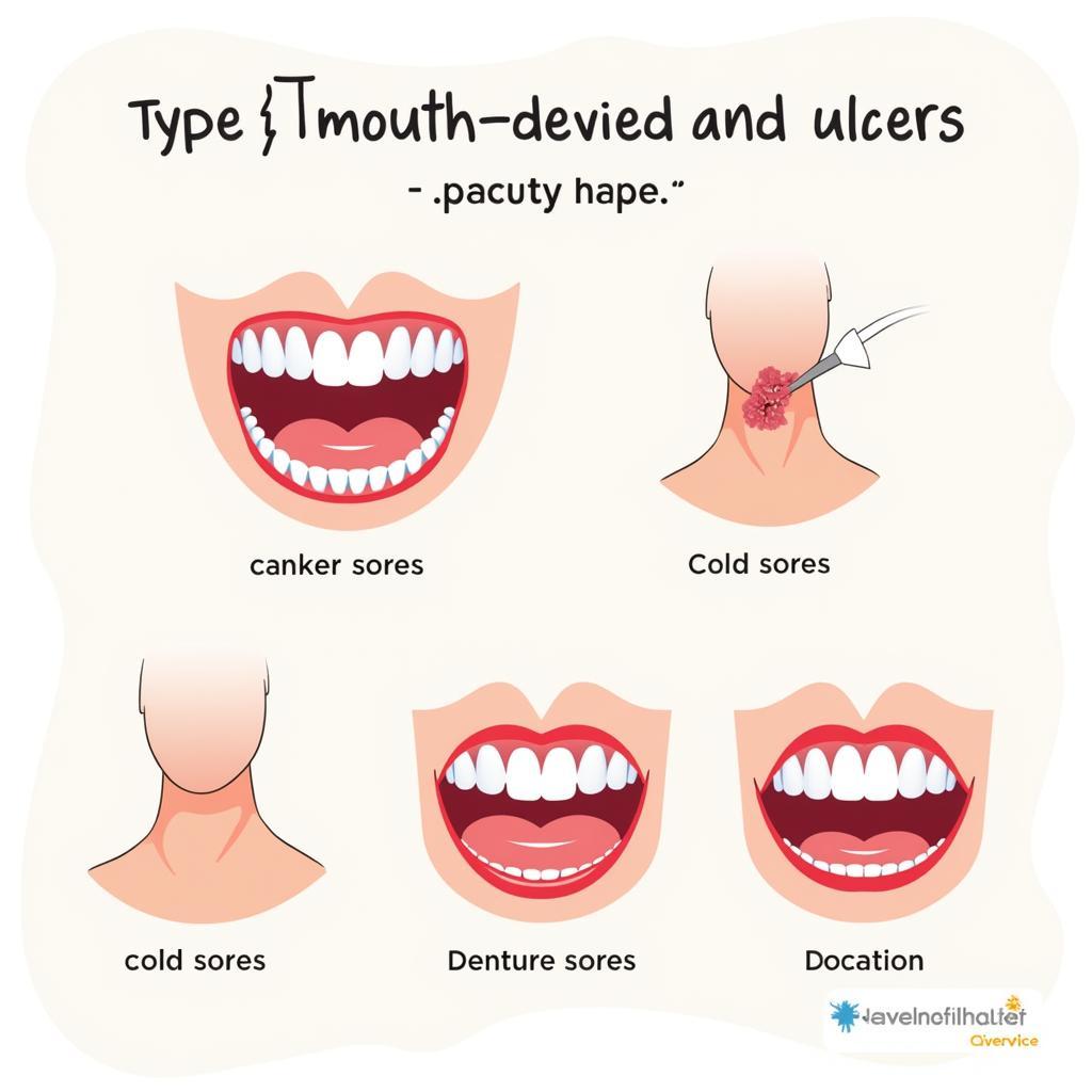 Illustration of Common Mouth Sores