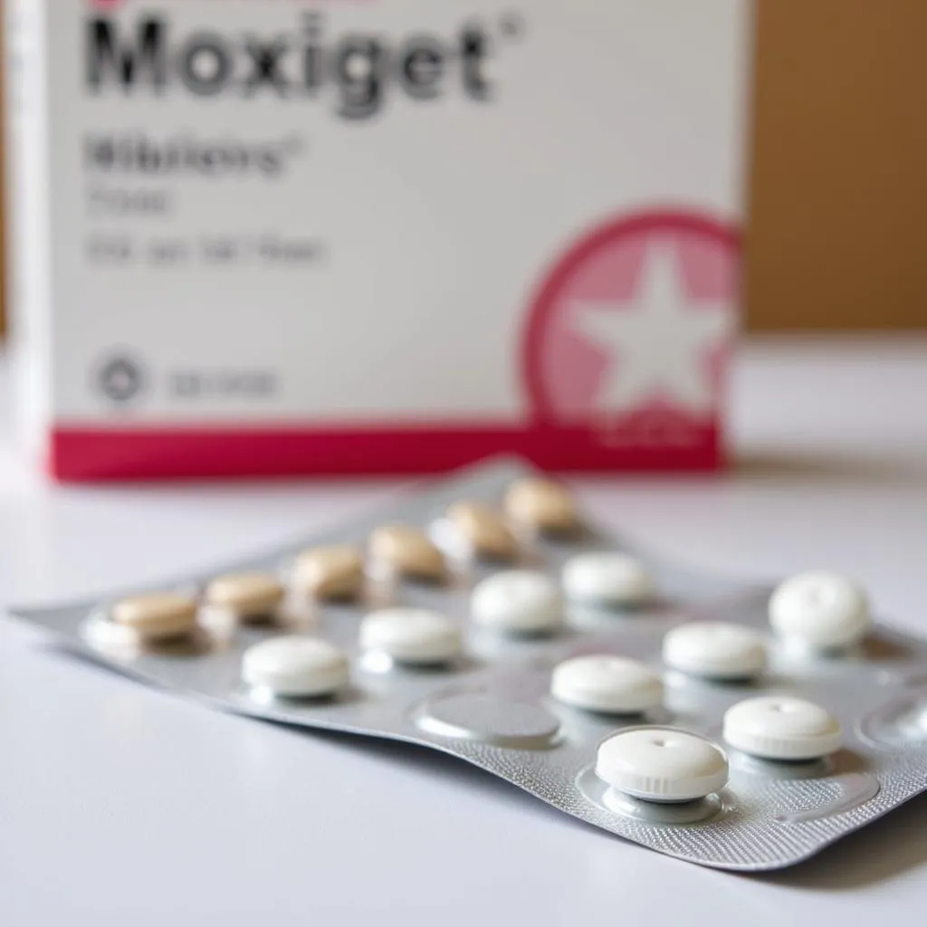 Moxiget tablets and packaging