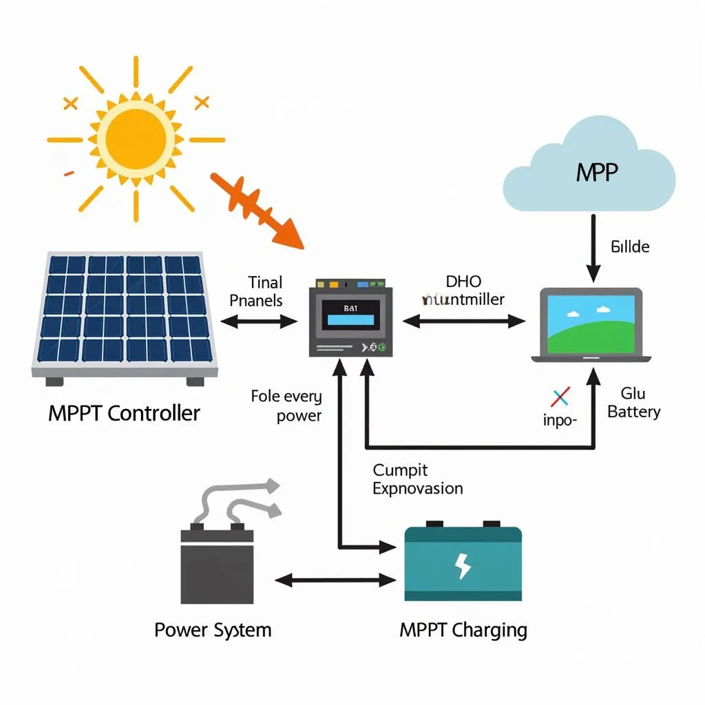 MPPT Controller Working Diagram