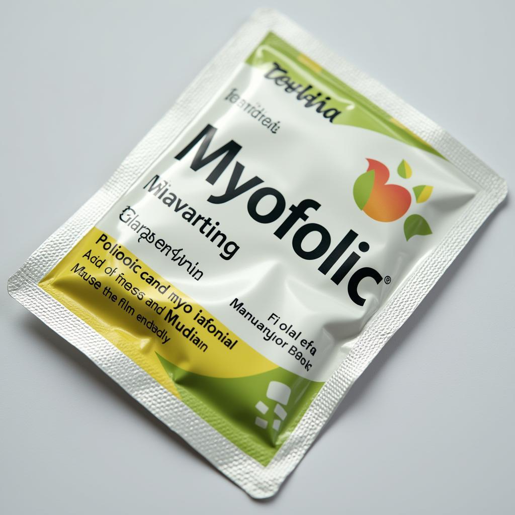 Myofolic sachet packaging