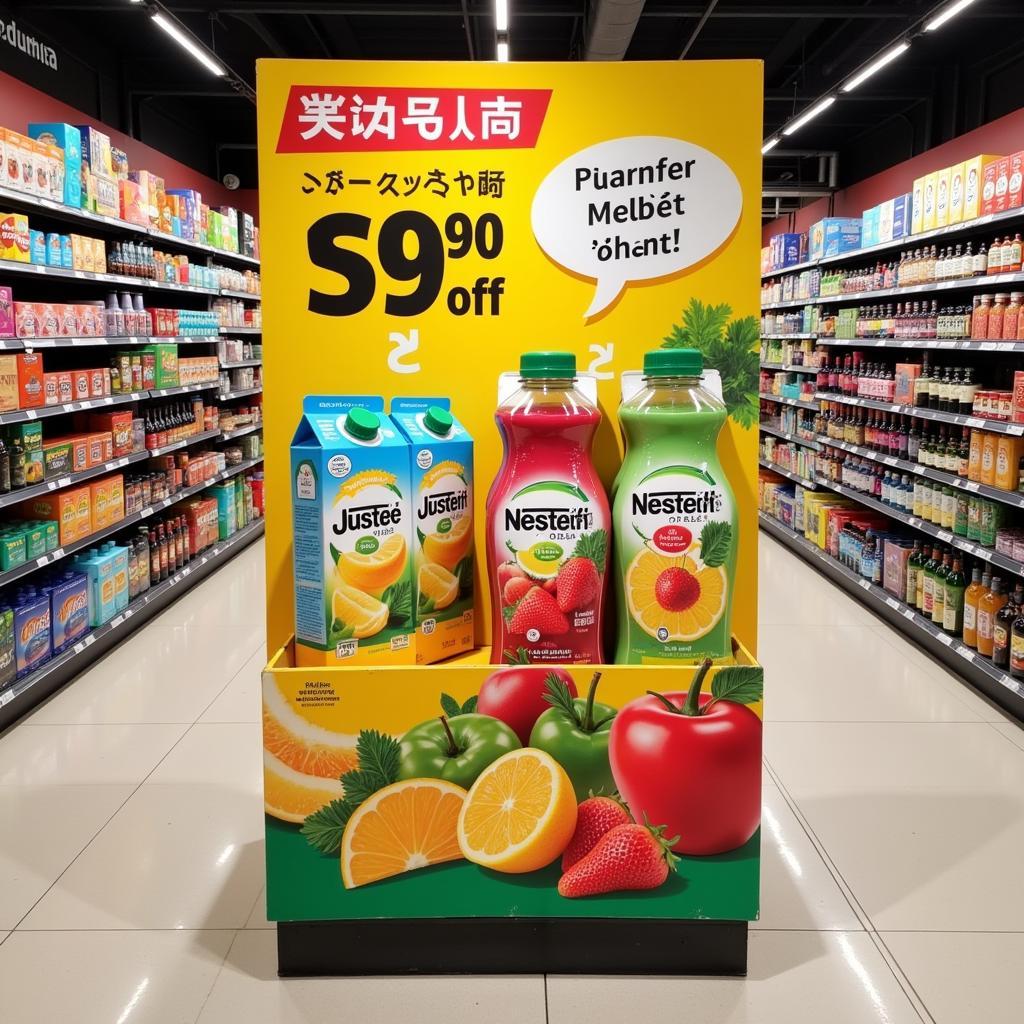 Nestle Juice Promotional Display