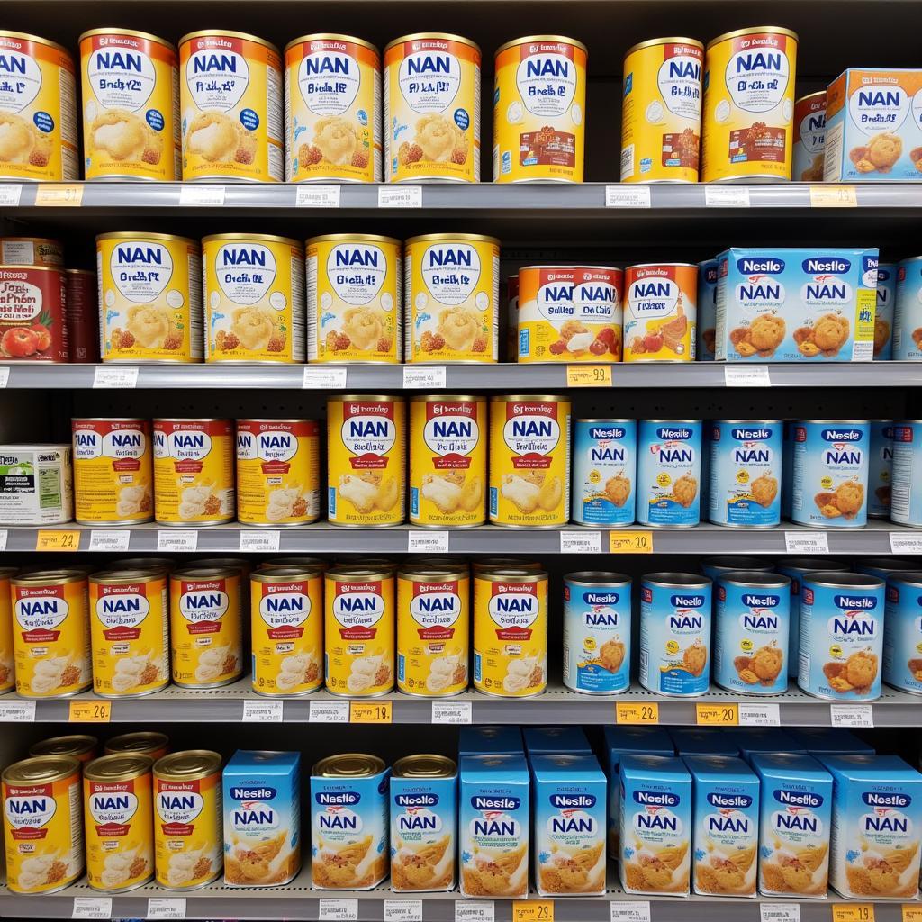 Nestle NAN 1 on Supermarket Shelf