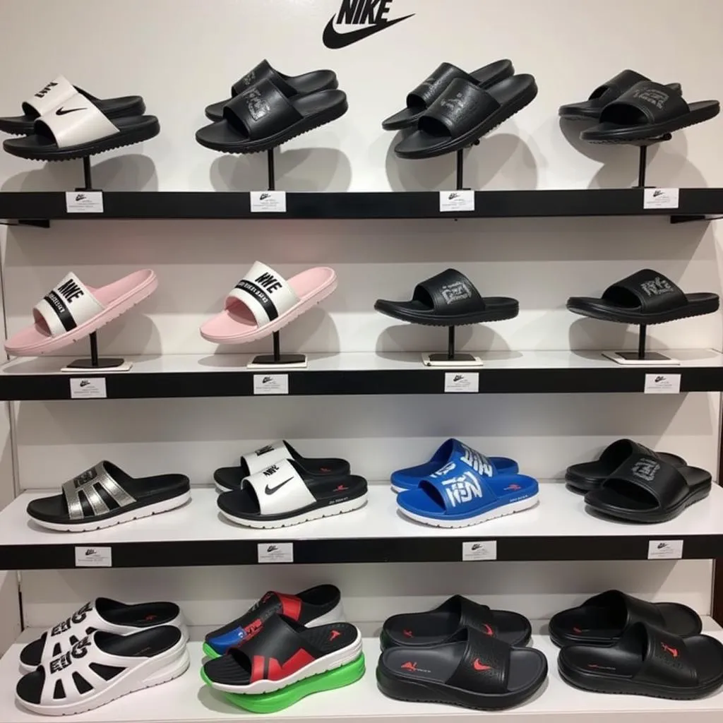 Variety of Nike slipper models available in Pakistan