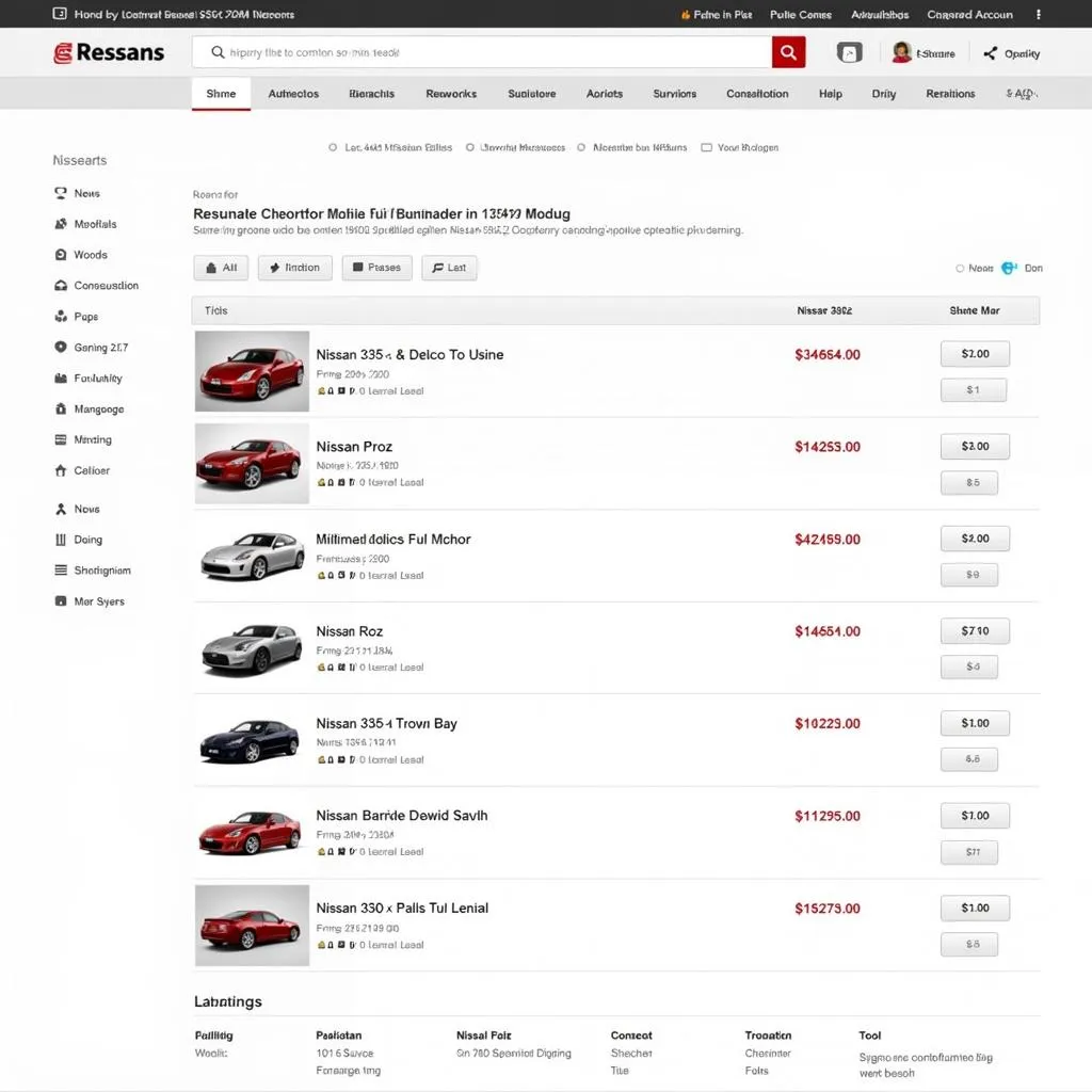 Searching for a Nissan 350z online