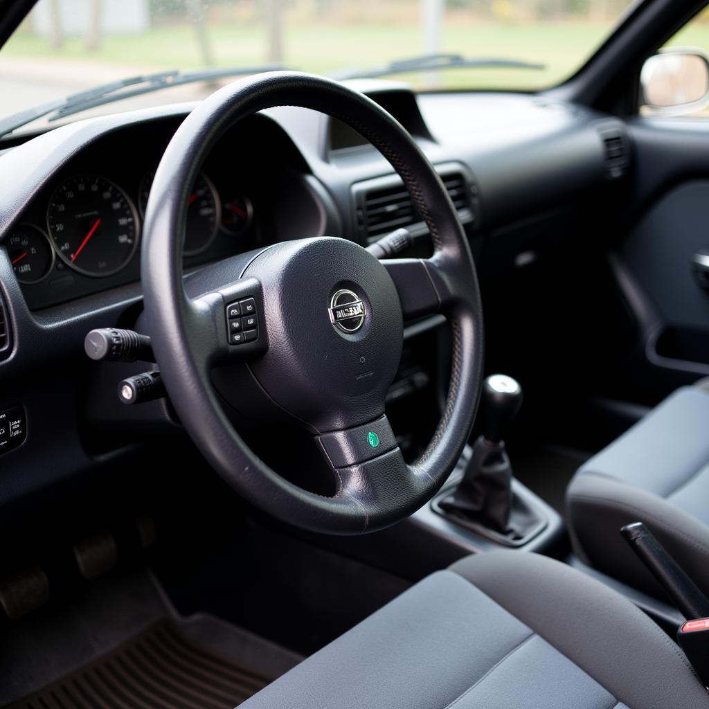 Well-Maintained Interior of a Nissan Bluebird