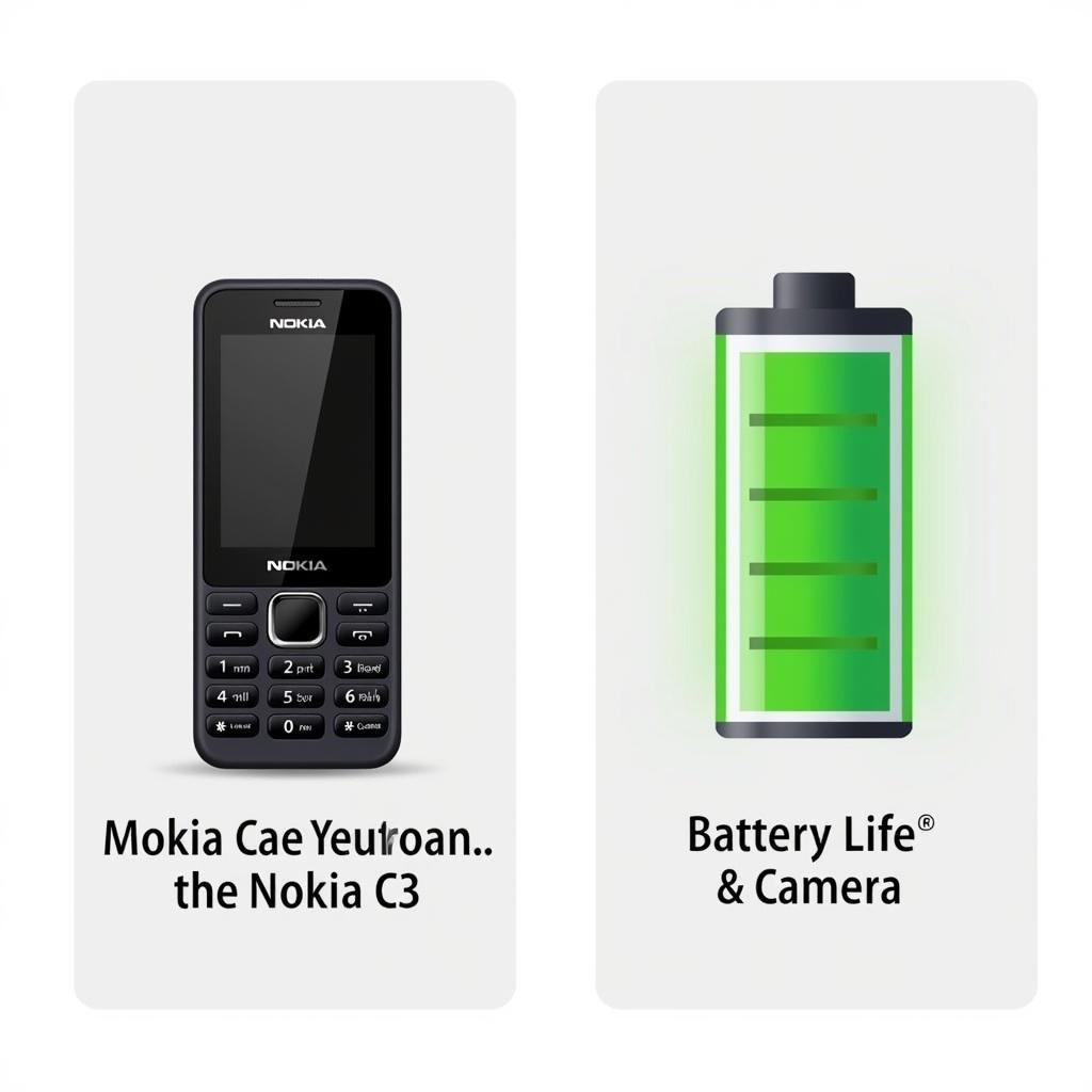 Nokia C3 Camera and Battery