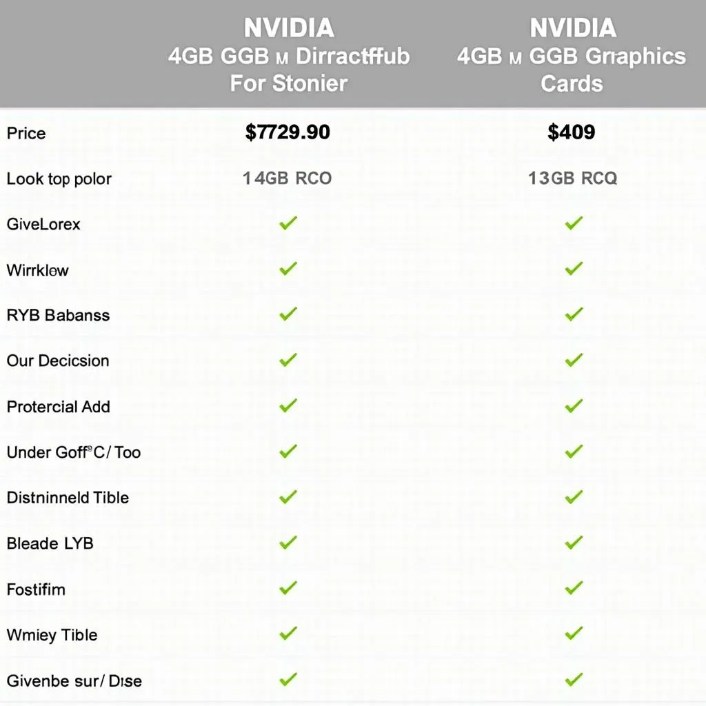 Comparing NVIDIA 4GB graphics cards in Pakistan