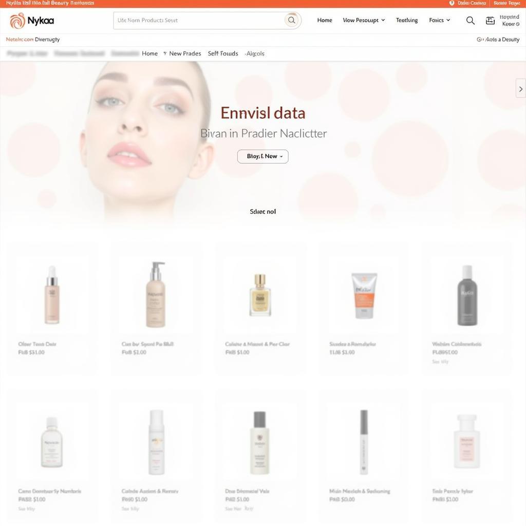 Nykaa Website Homepage