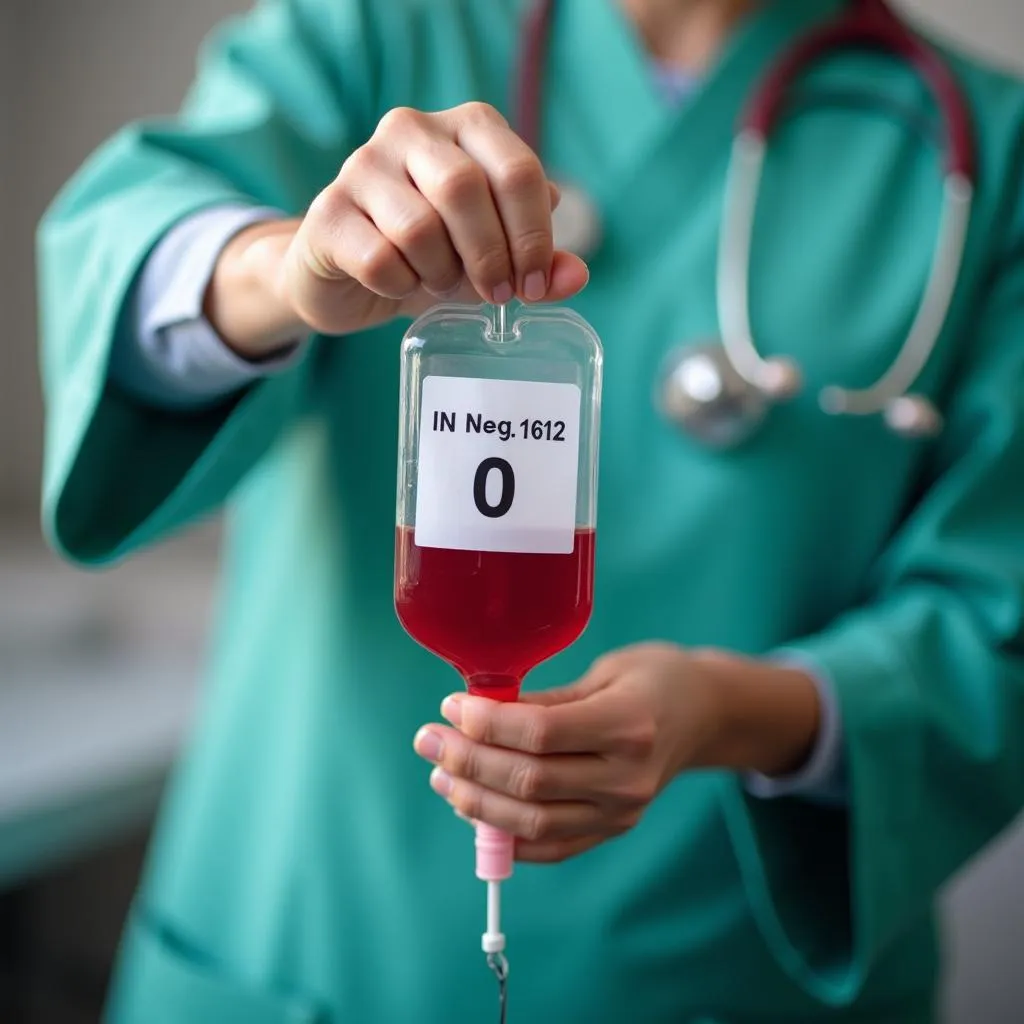 O Negative Blood in a Pakistani Hospital