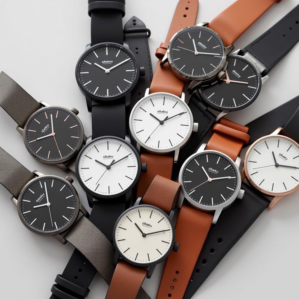 A collection of Obaku watches