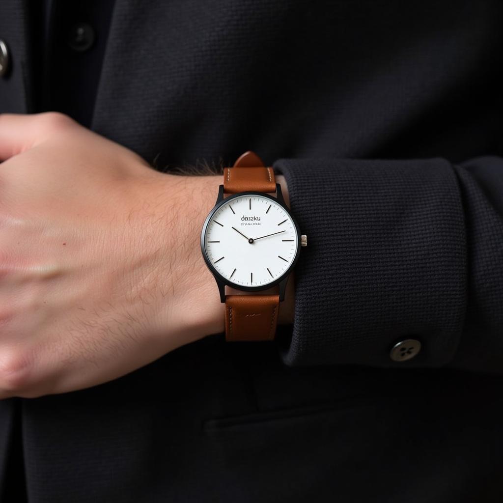 Man wearing an Obaku watch