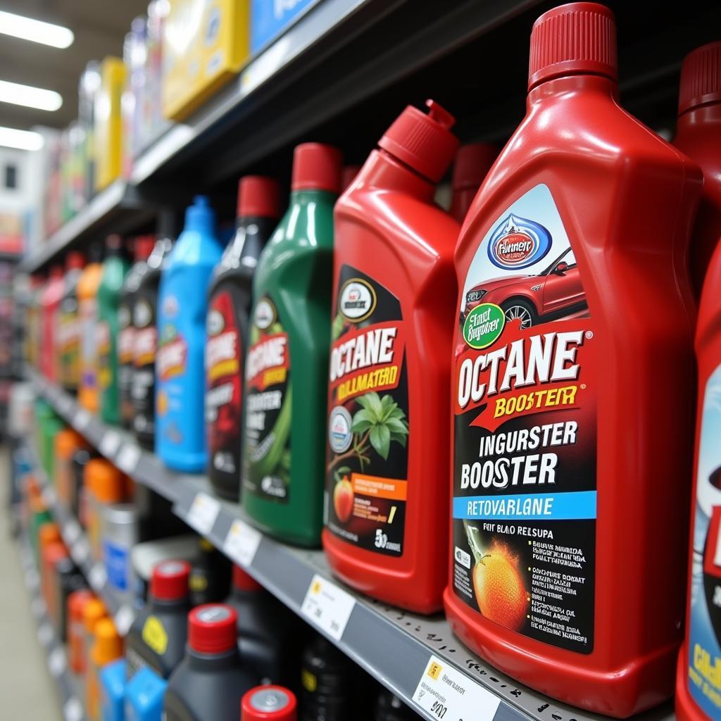 Octane Booster Products on Shelf