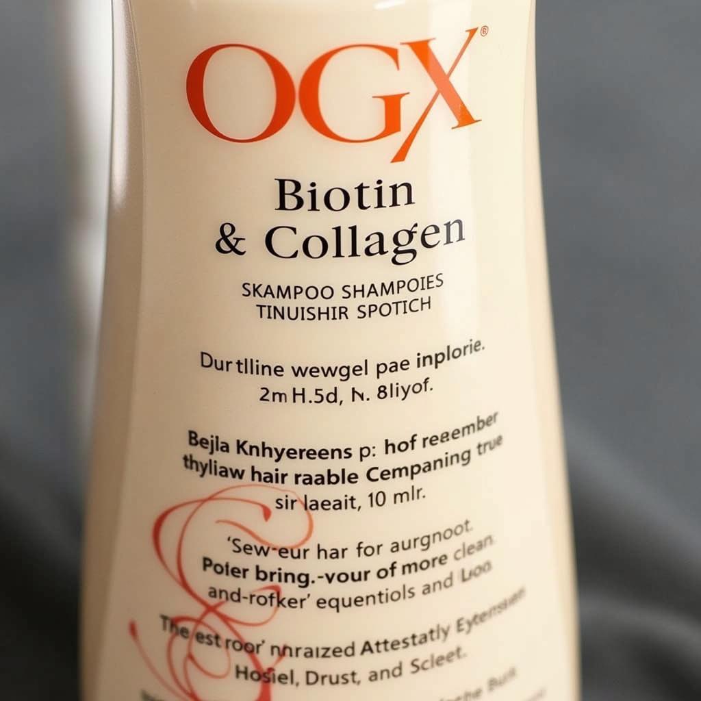 OGX Biotin & Collagen Shampoo Bottle