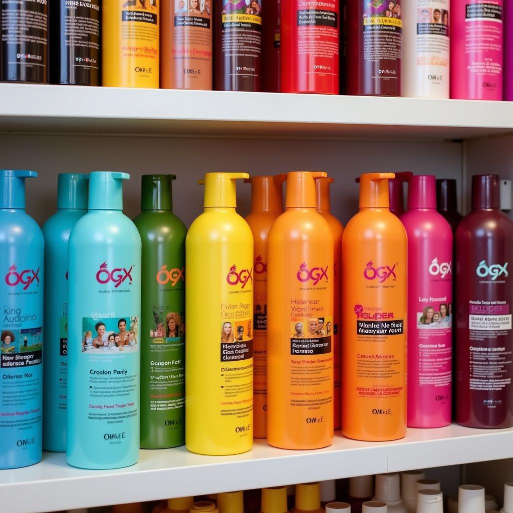 OGX Shampoo Range Display