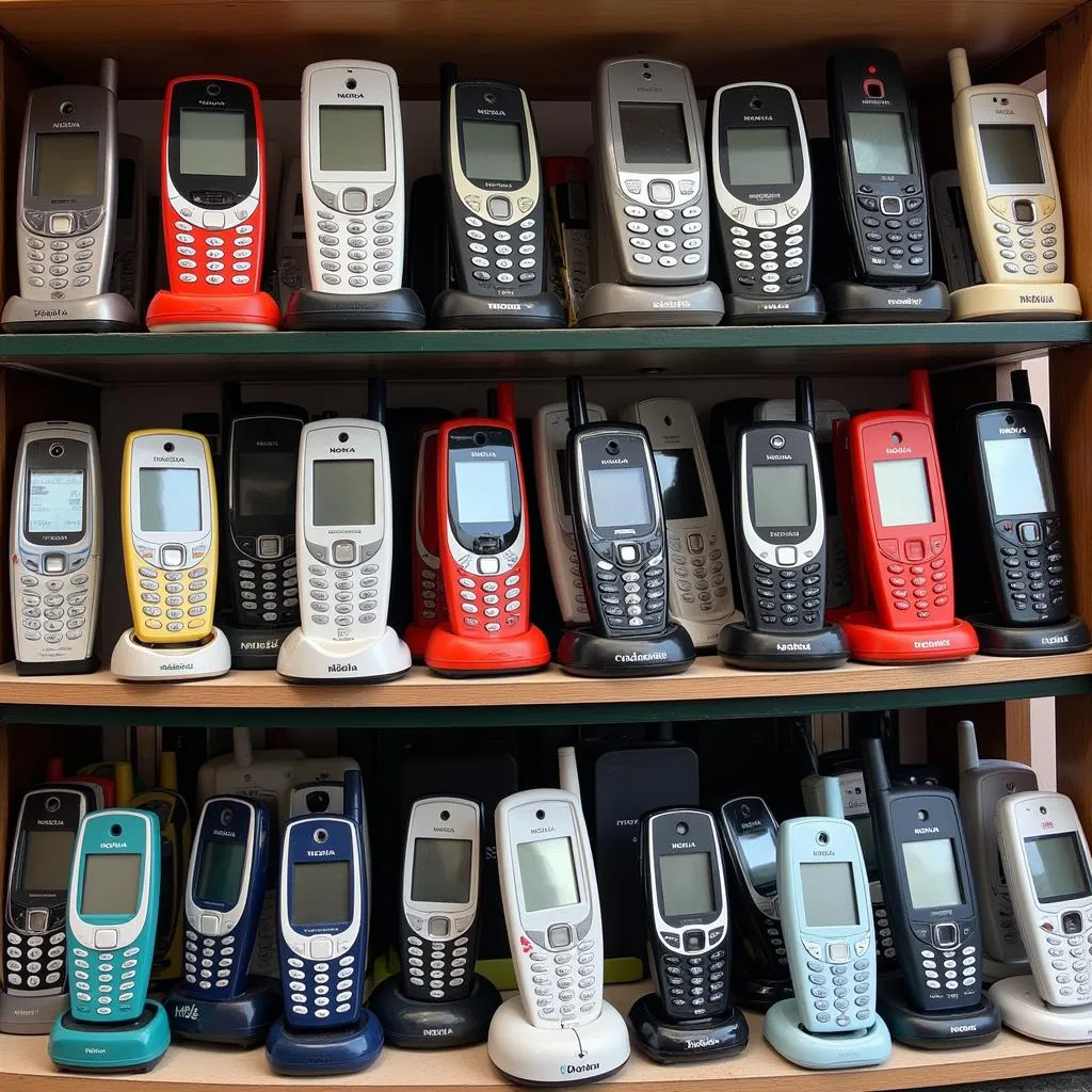 Display of old Nokia phones