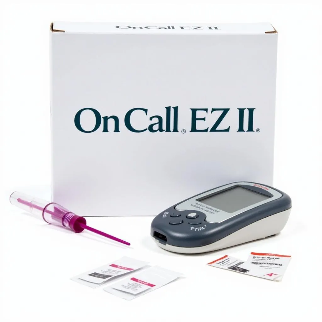 On Call EZ II Meter and Strips with Lancet Device