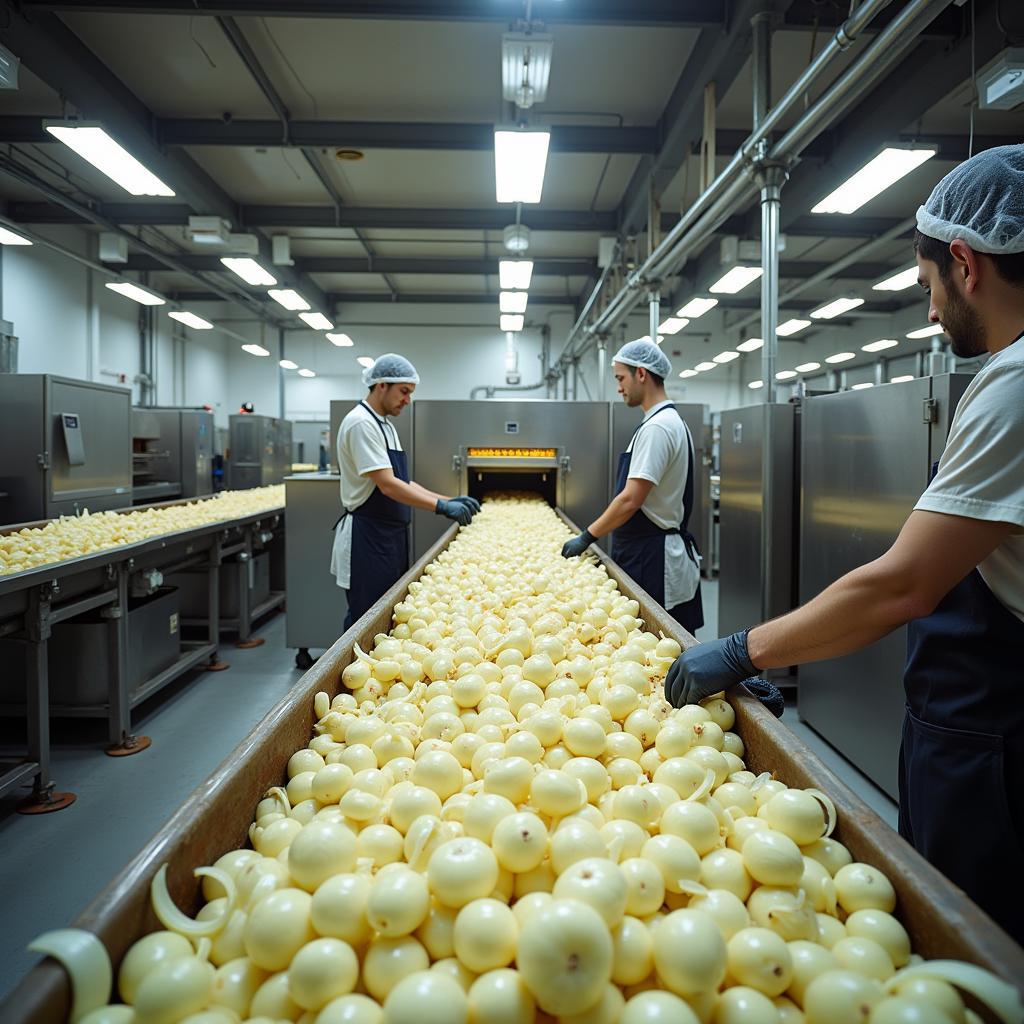 Modern onion processing facility