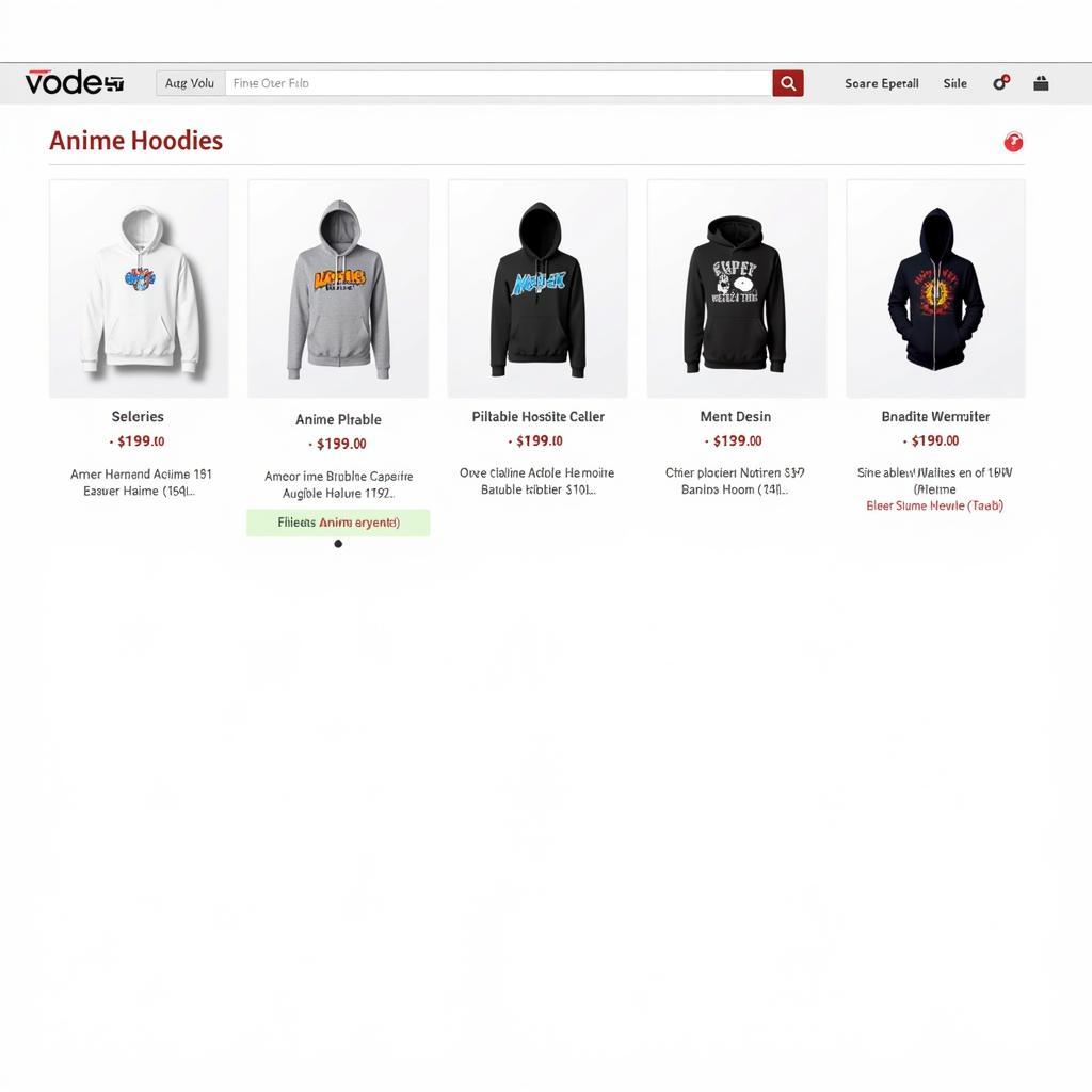 Anime Hoodies on Online Marketplaces