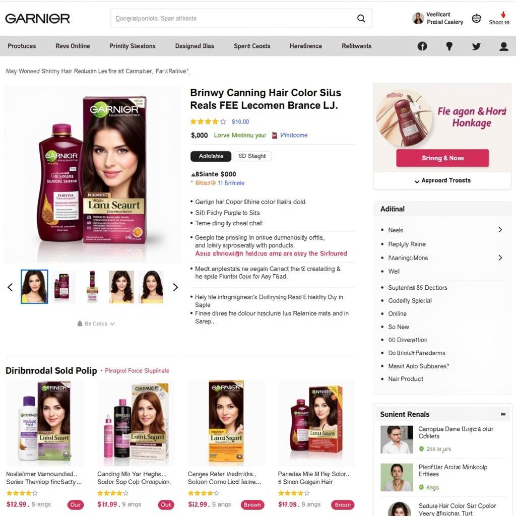 Online Shopping for Garnier Hair Color in Pakistan