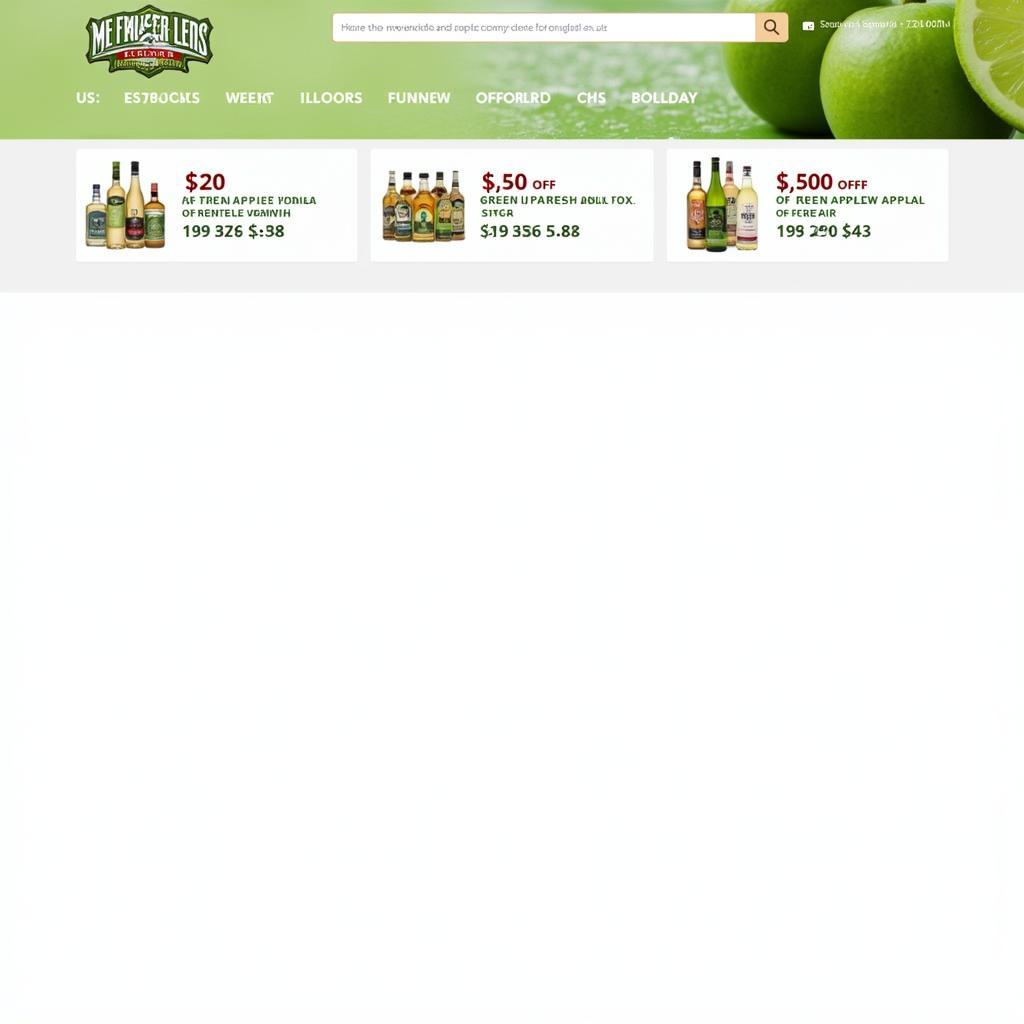 Online Deals for Green Apple Vodka