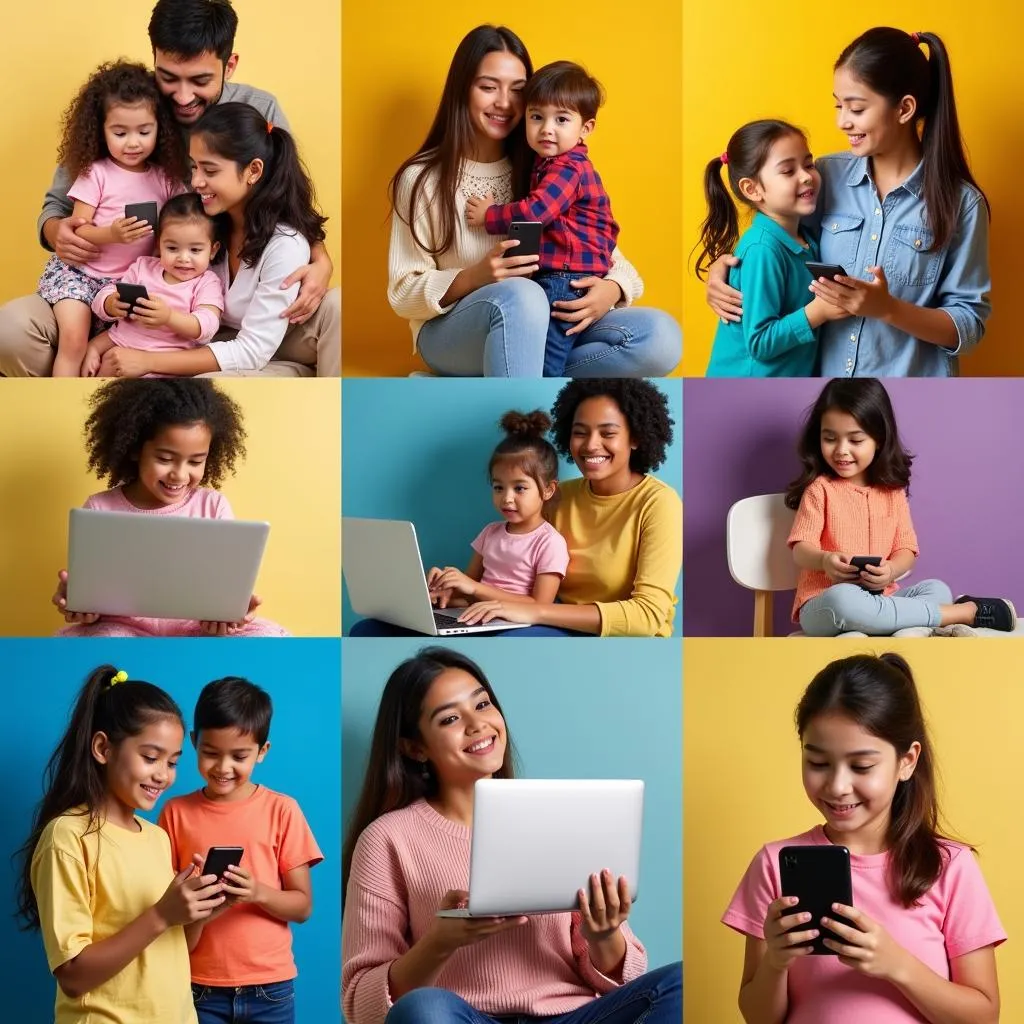 Parents browsing online kidswear stores in Pakistan