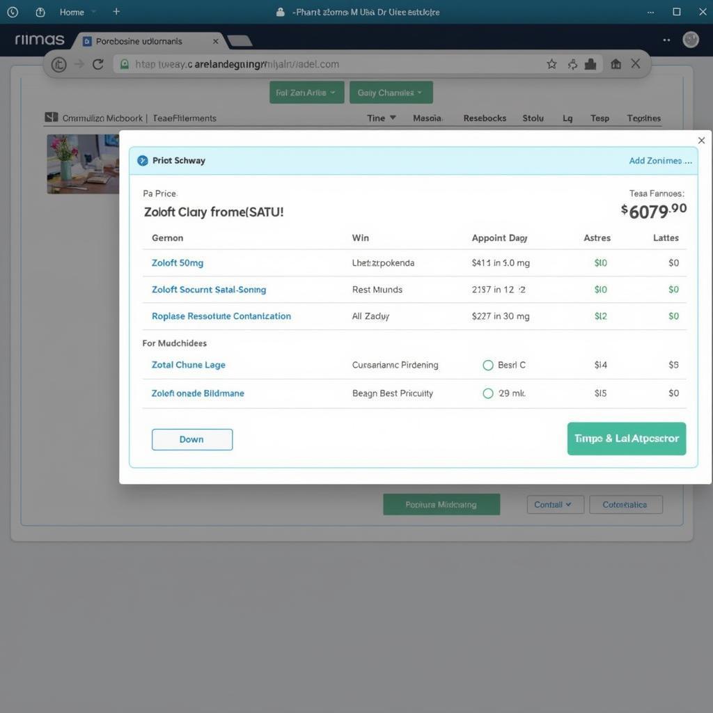 Comparing Zoloft Prices Online