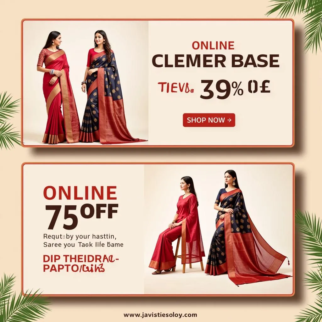 Online Saree Sale in Pakistan Banner