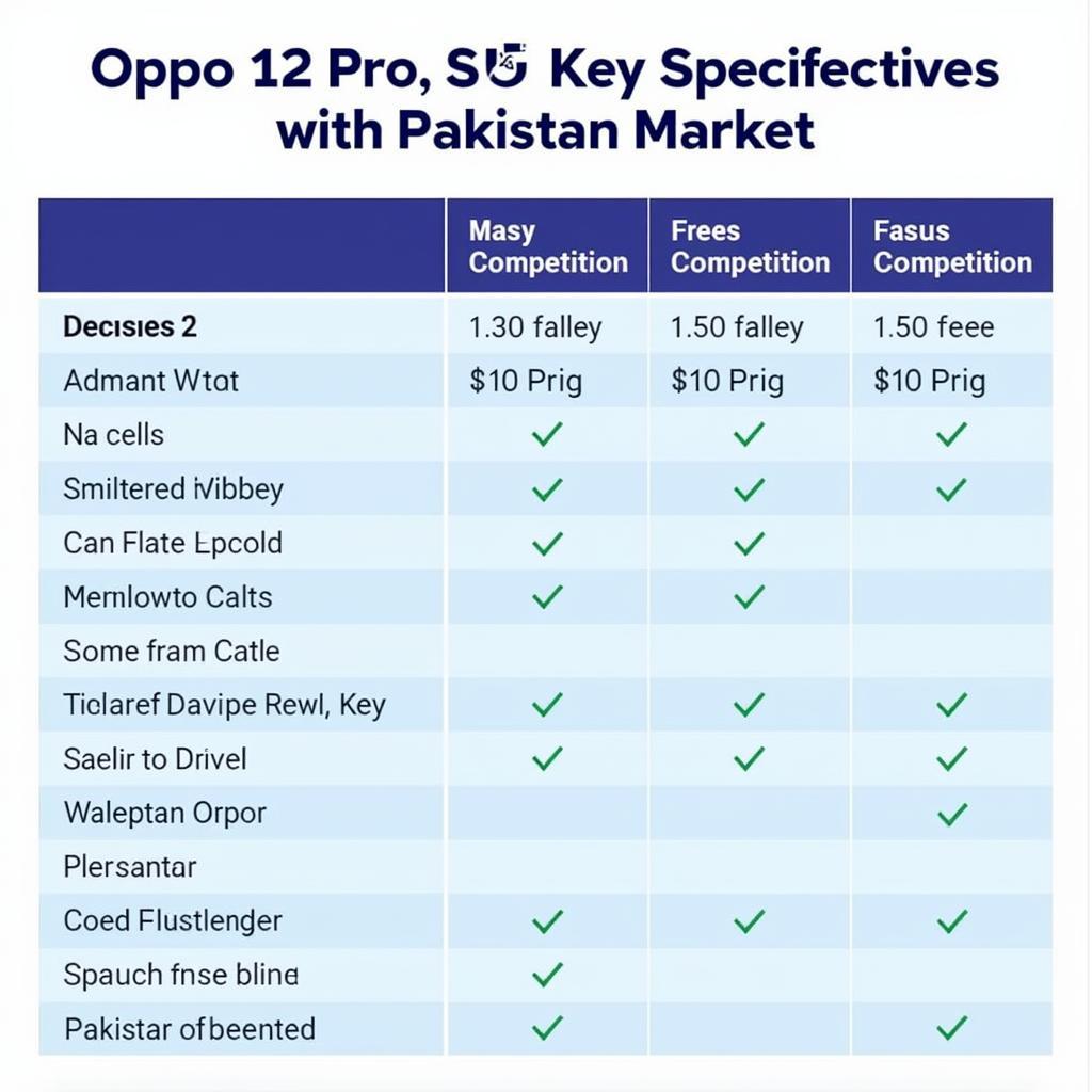 Oppo 12 Pro vs Competitors