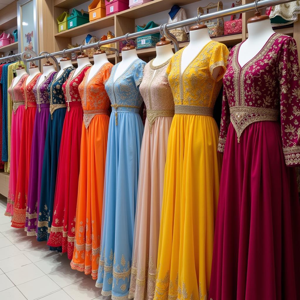 Variety of Colorful Organza Dresses