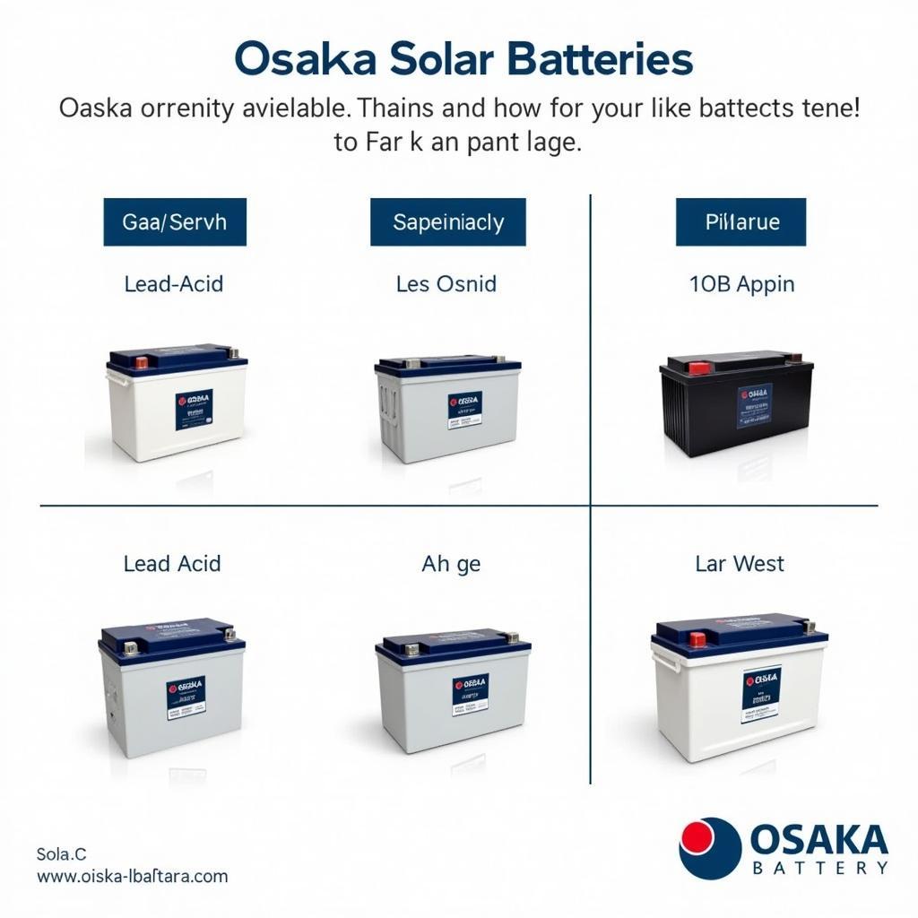 Osaka Solar Battery Types Available in Pakistan