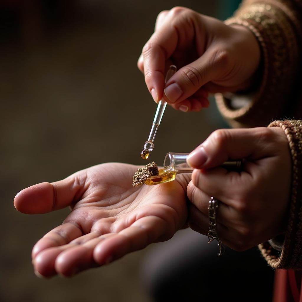 Applying Oud Attar in Pakistan