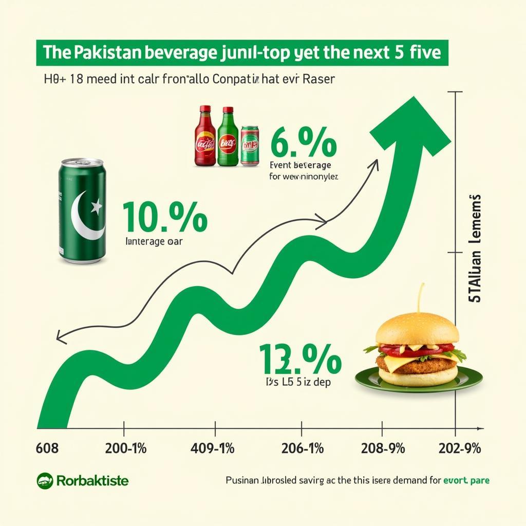 Projected growth of the Pakistani beverage market