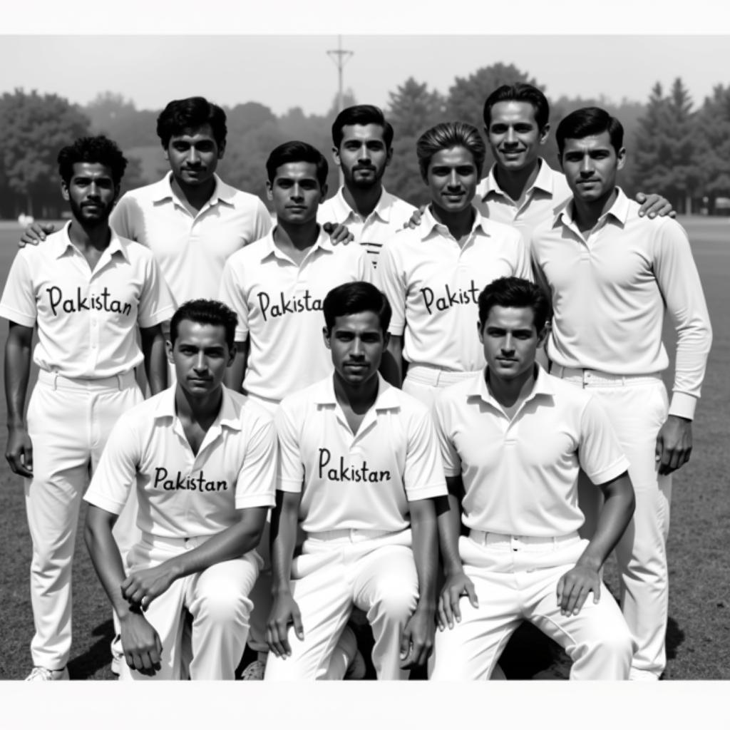 Pakistan Cricket Shirt 1950s