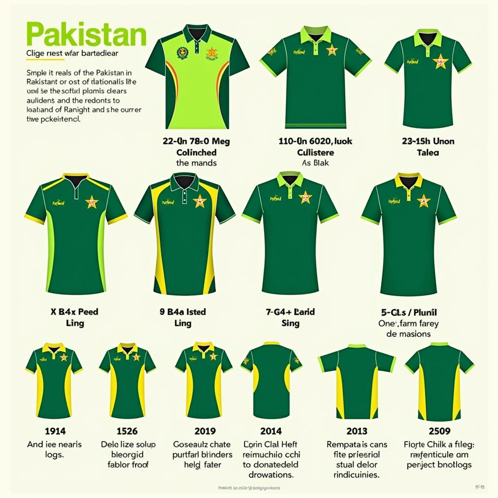 Evolution of Pakistan Cricket T-Shirts