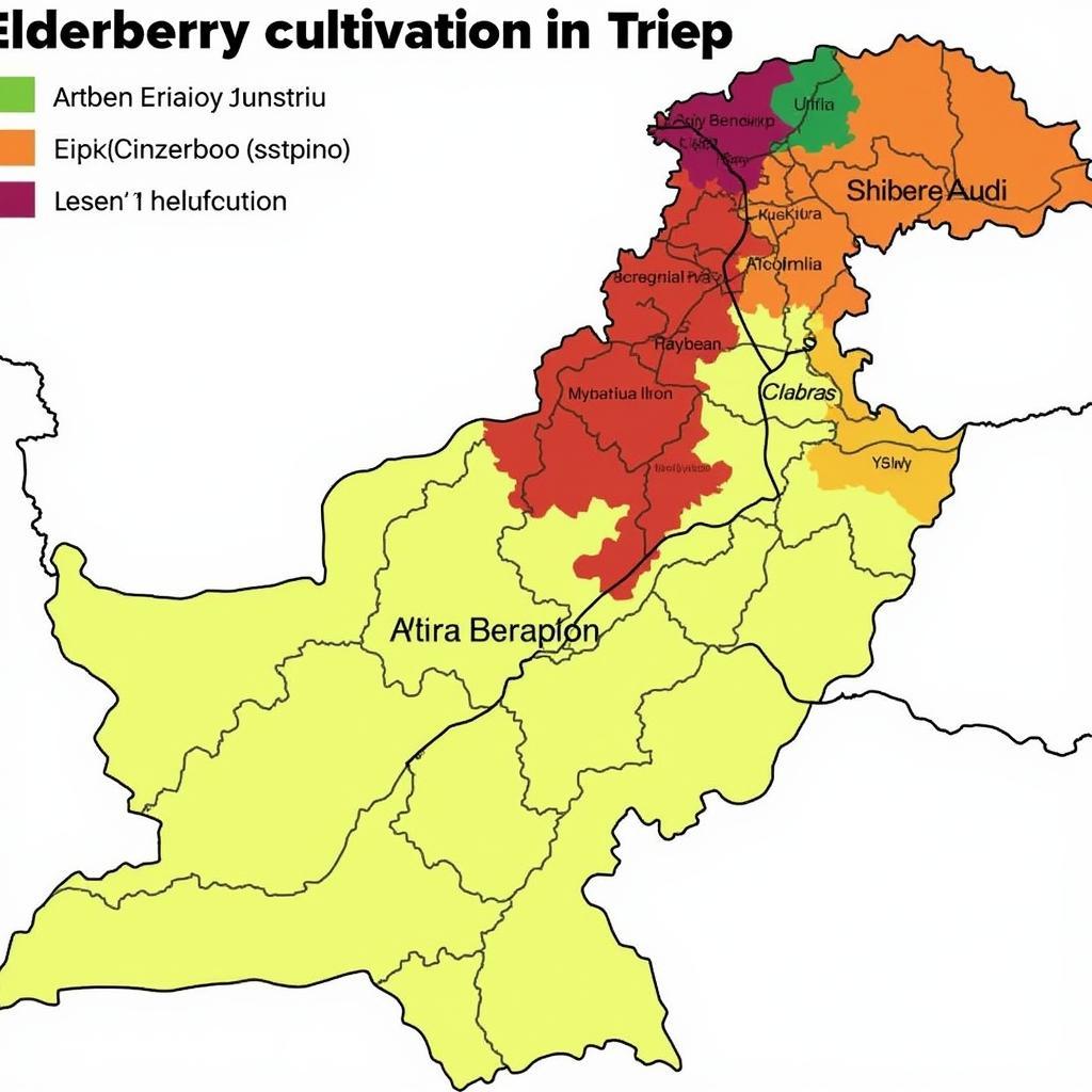 Map highlighting Pakistan's diverse climate zones