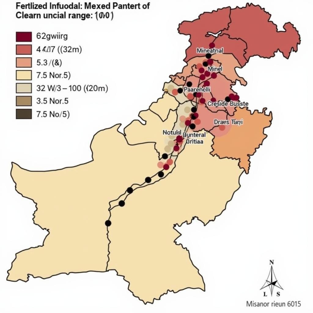 Fertilizer price map of Pakistan