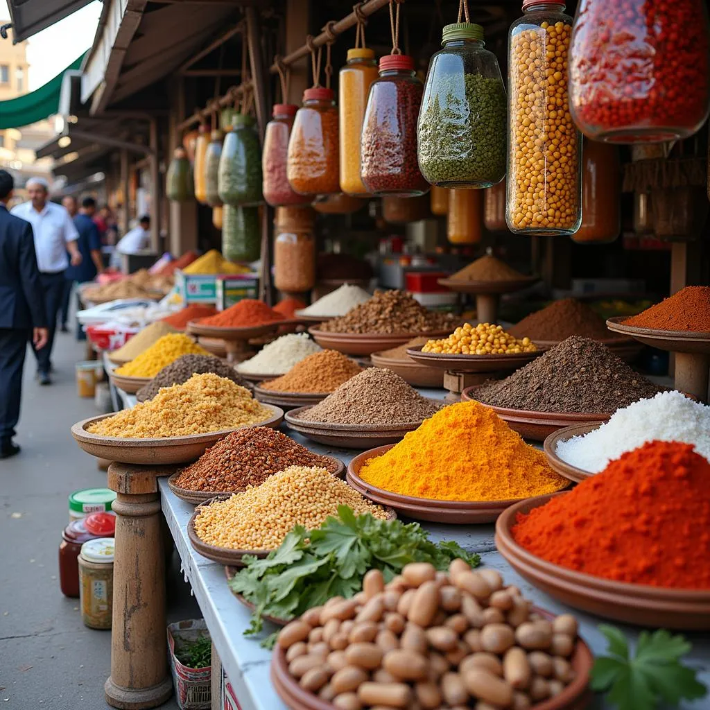 Vibrant Food Market in Pakistan