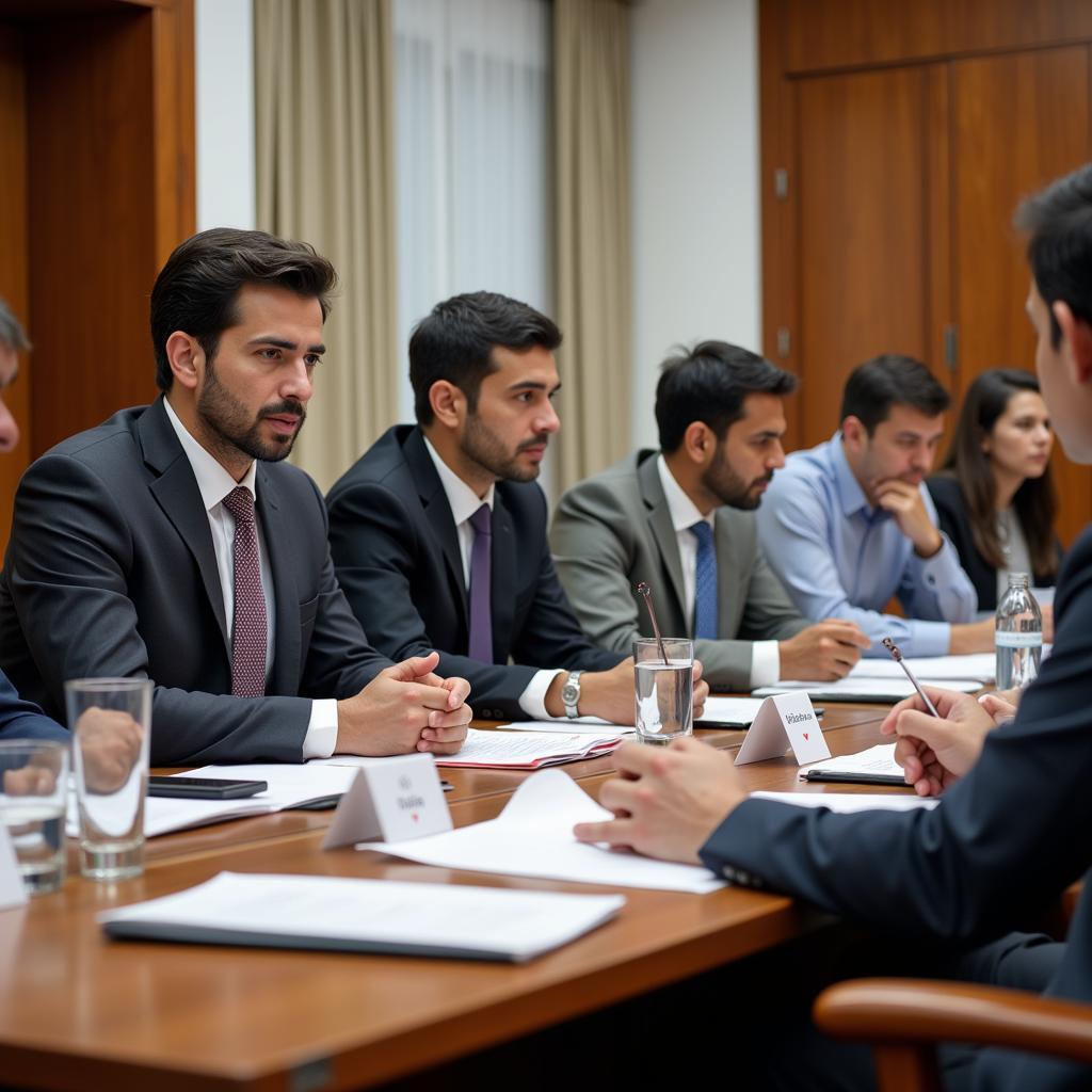 Government Officials Meeting in Pakistan