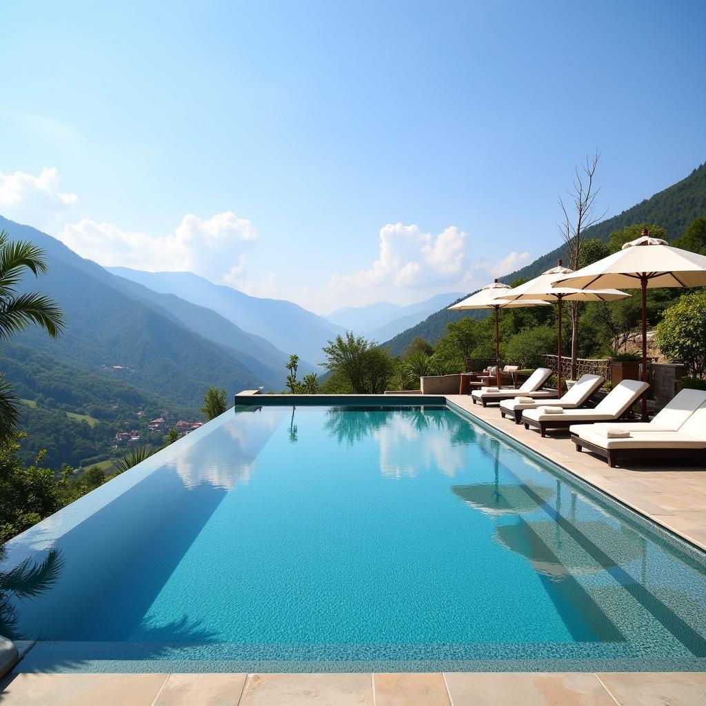 Infinity Pool at a Pakistani Hotel