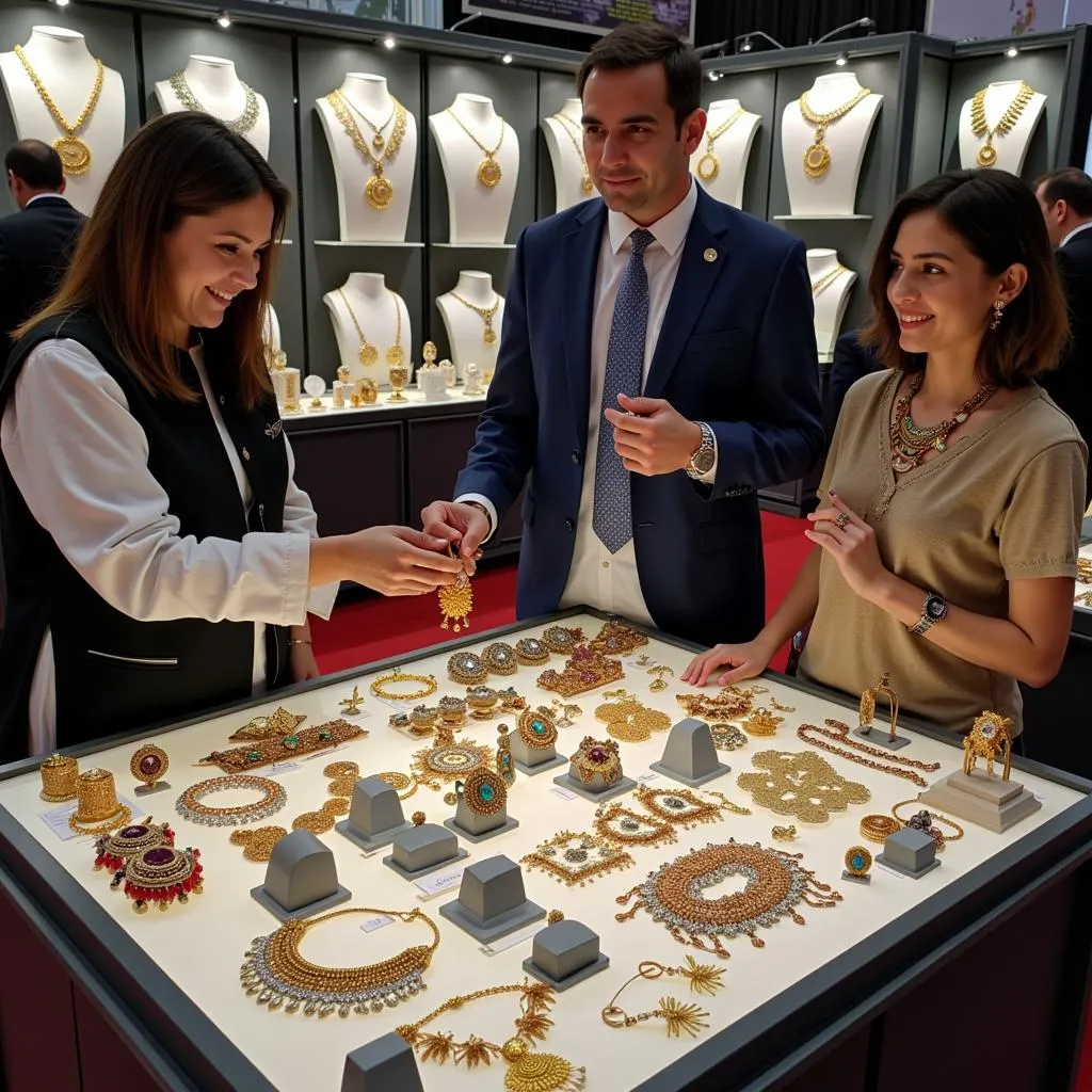 Pakistan jewellery displayed at an international exhibition