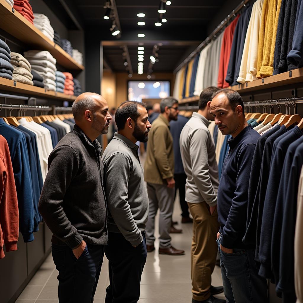  Men Shopping for Cardigans in Pakistan