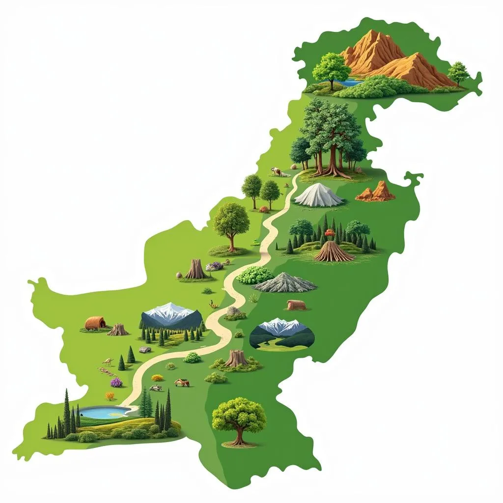 Pakistan's Natural Resources Map