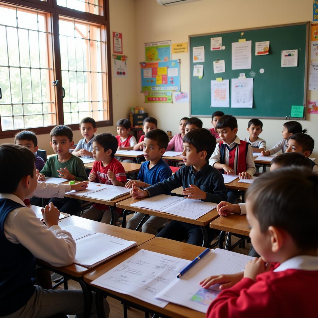 Pakistani Nursery School Classroom