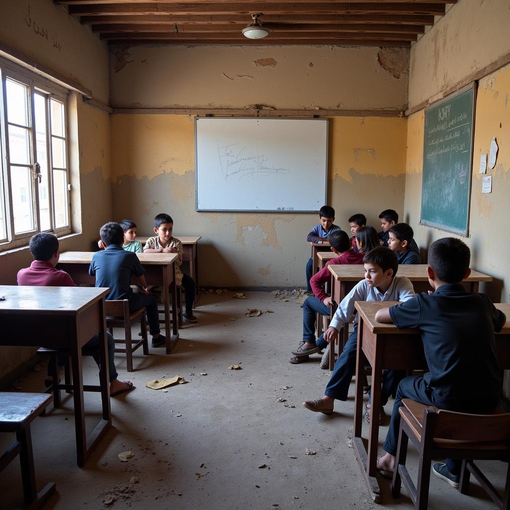 Rural school in Pakistan