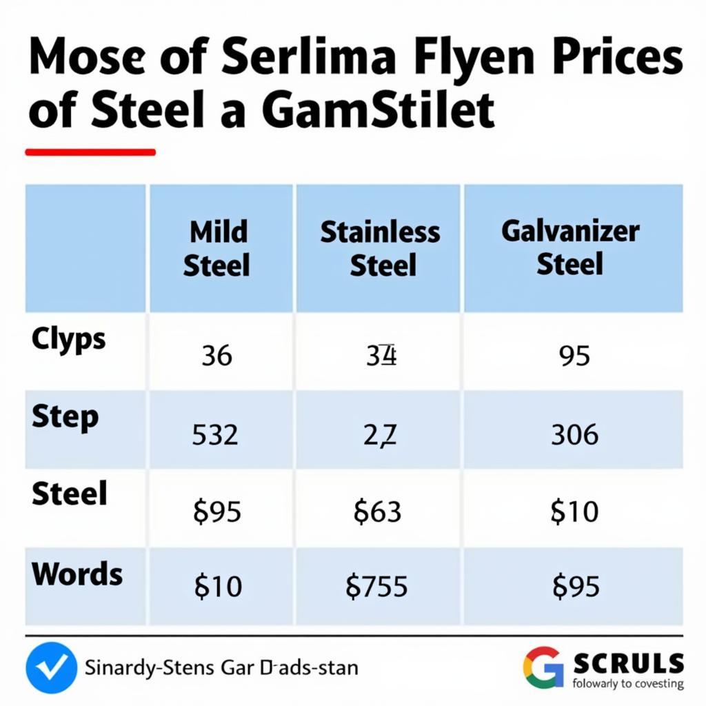 Steel Price Comparison in Pakistan