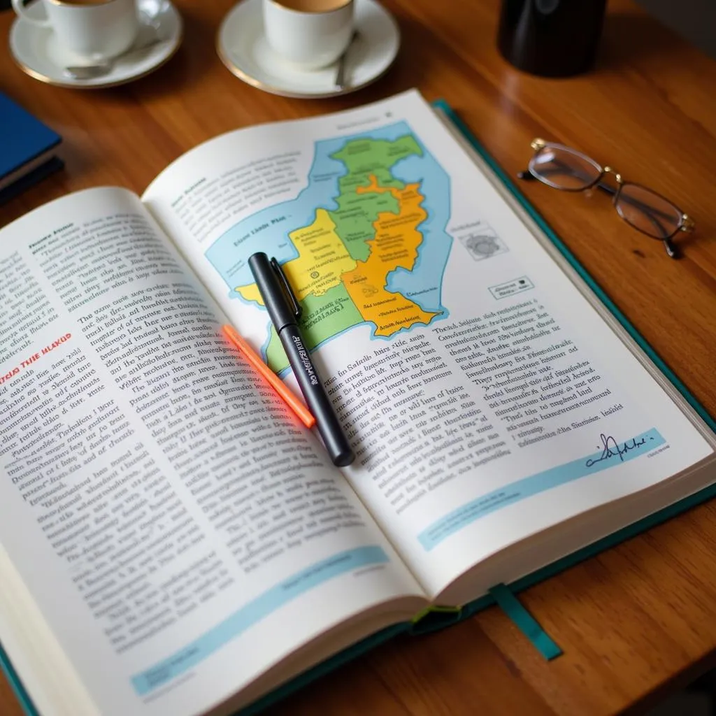 Open Pakistan Studies Textbook on a Desk