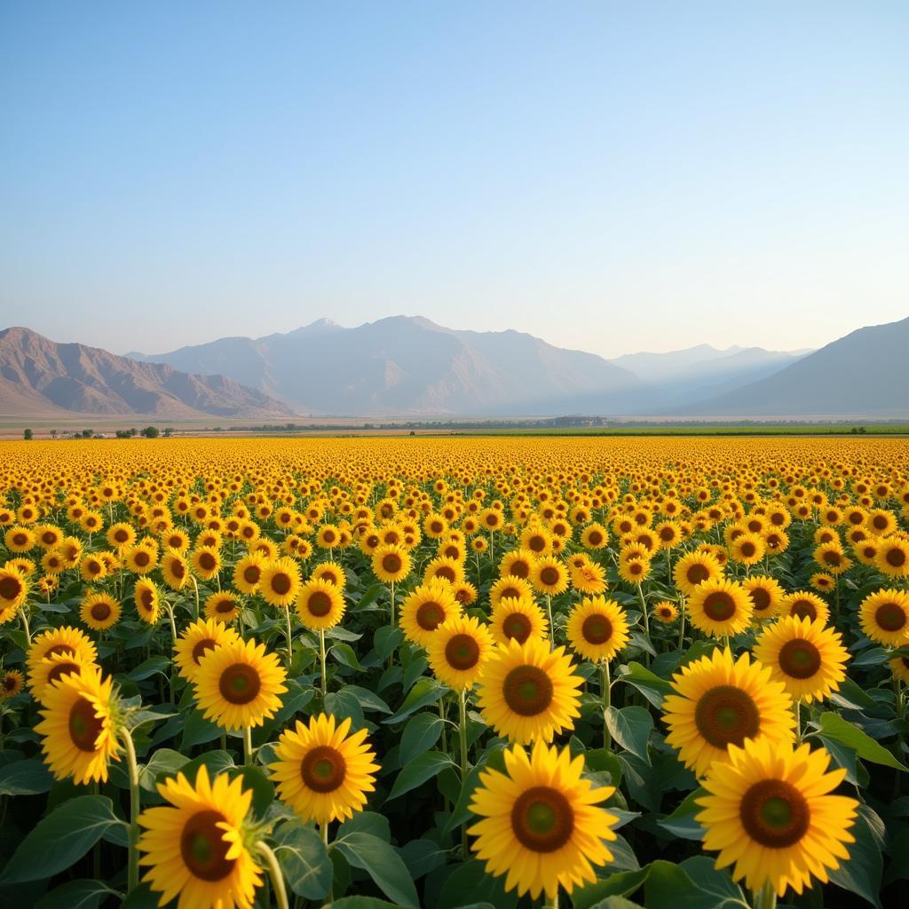 Sunflower Field in Pakistan