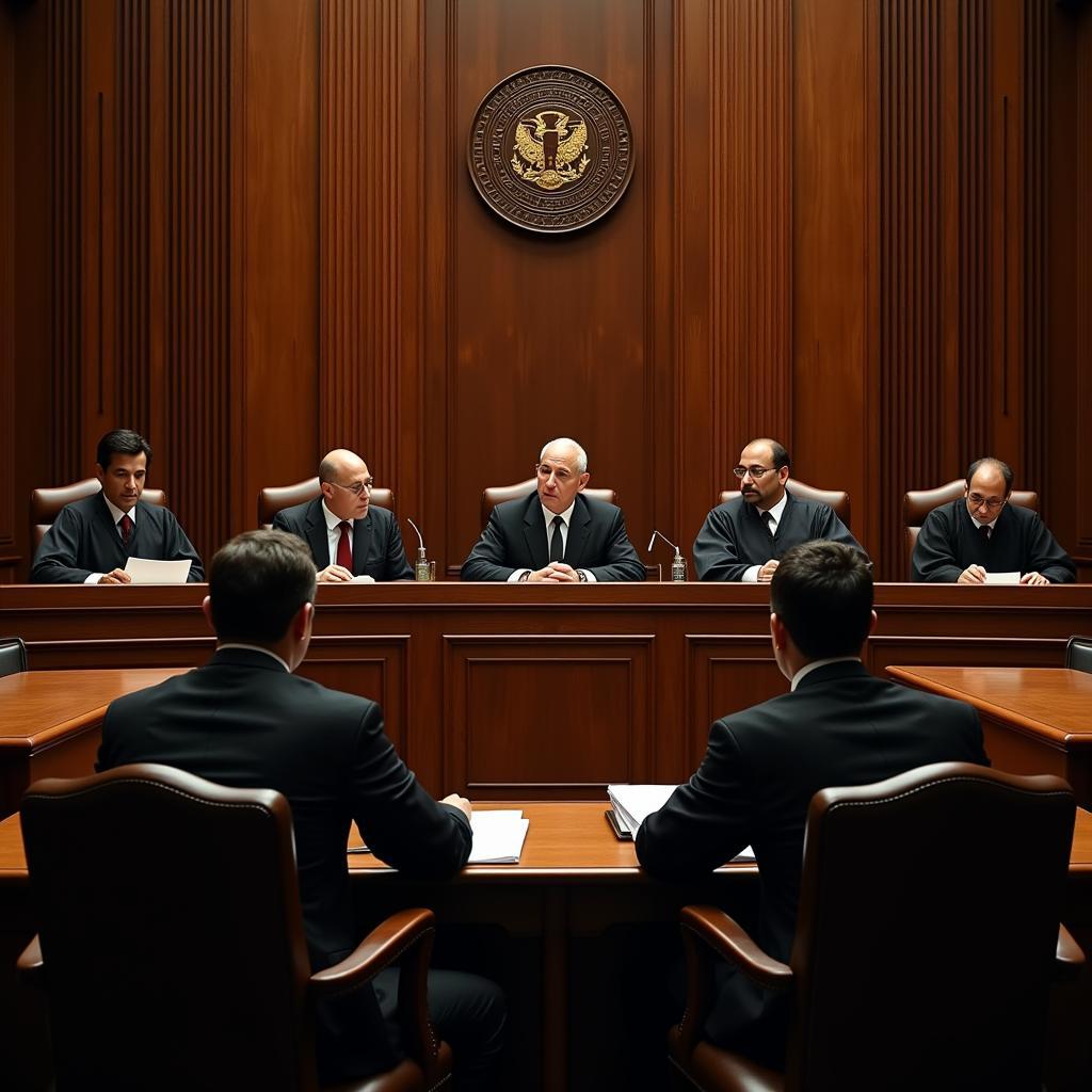 Supreme Court Justices in session